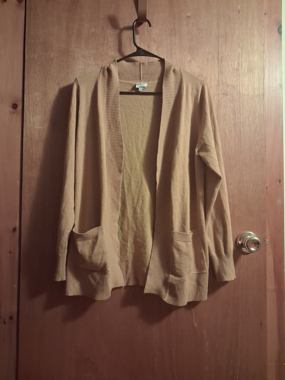 Openn-Front Women’s Cardigan Sweater - Camel